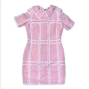 Pink White Dress